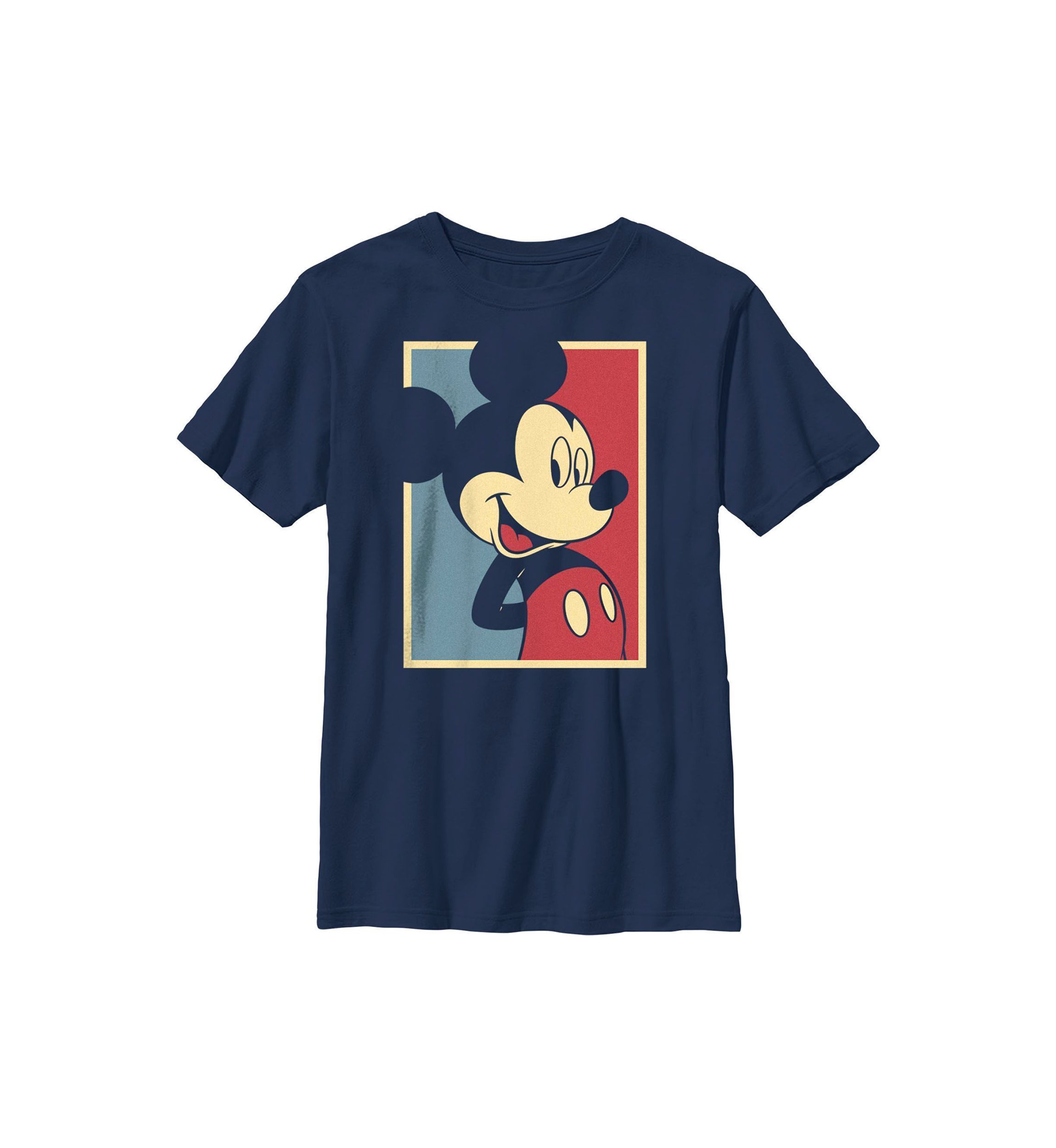 Mickey Red And Blue Graphic T-Shirt