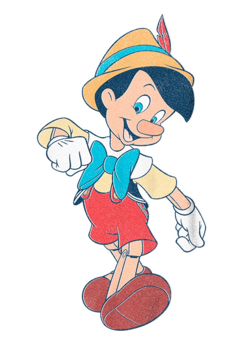 Vintage Pinocchio Graphic T-Shirt