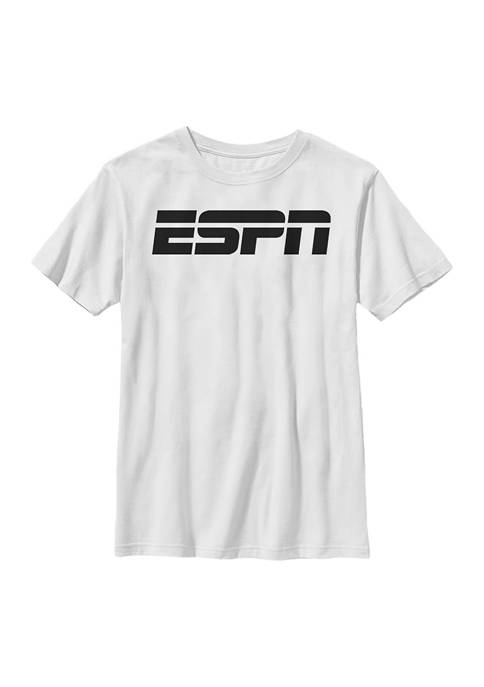ESPN Boys 4-7 Black Logo Graphic T-Shirt