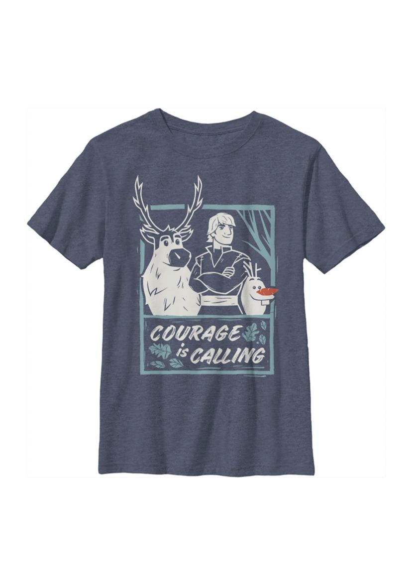 Boys 4-7 Frozen Courage Calls Graphic T-Shirt