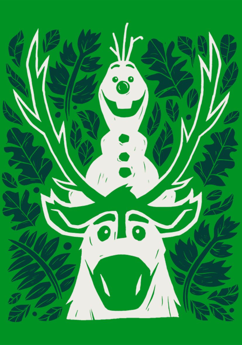 Boys 4-7 Frozen Olaf Sven Leaves Graphic T-Shirt