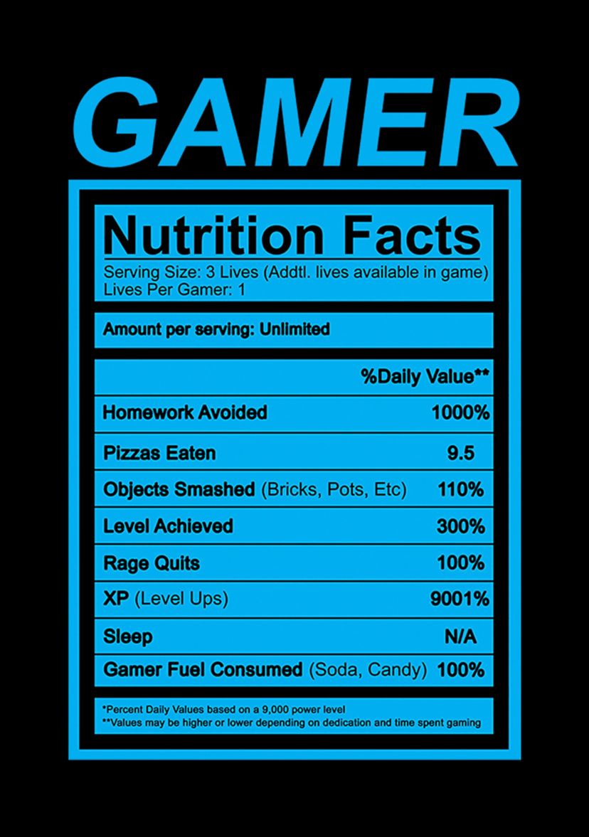 Boys 4-7 Nutritional Gamer T-Shirt