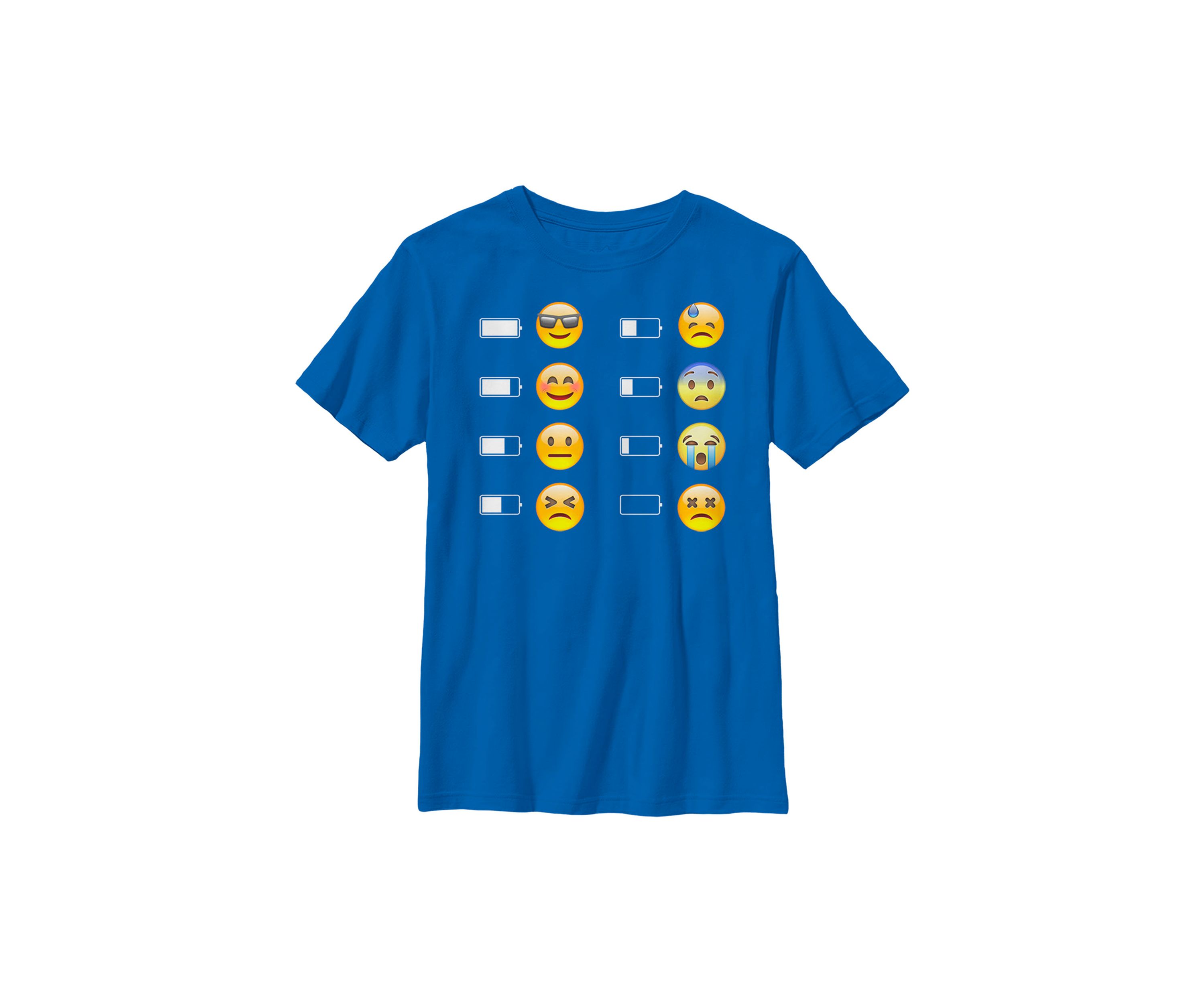 Boys 4-7 Battery Emojis T-Shirt