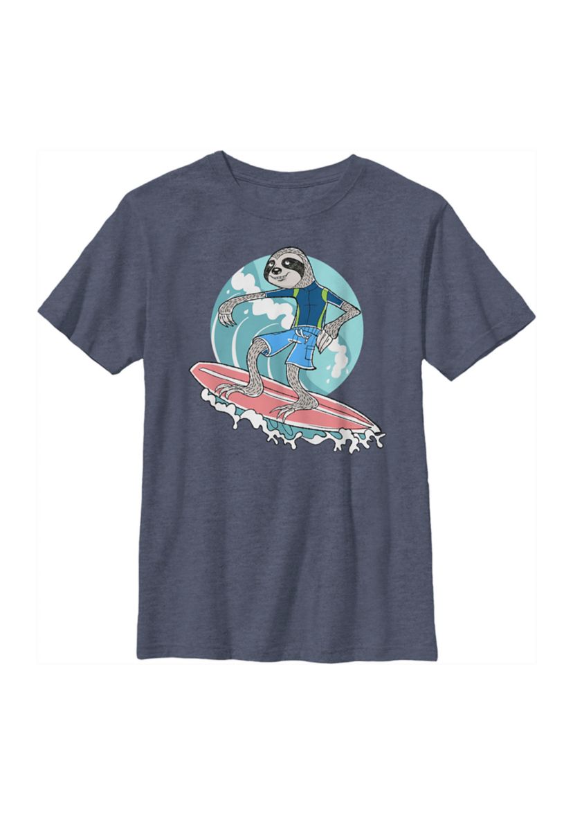 Boys 4-7 Sloth Surfer T-Shirt