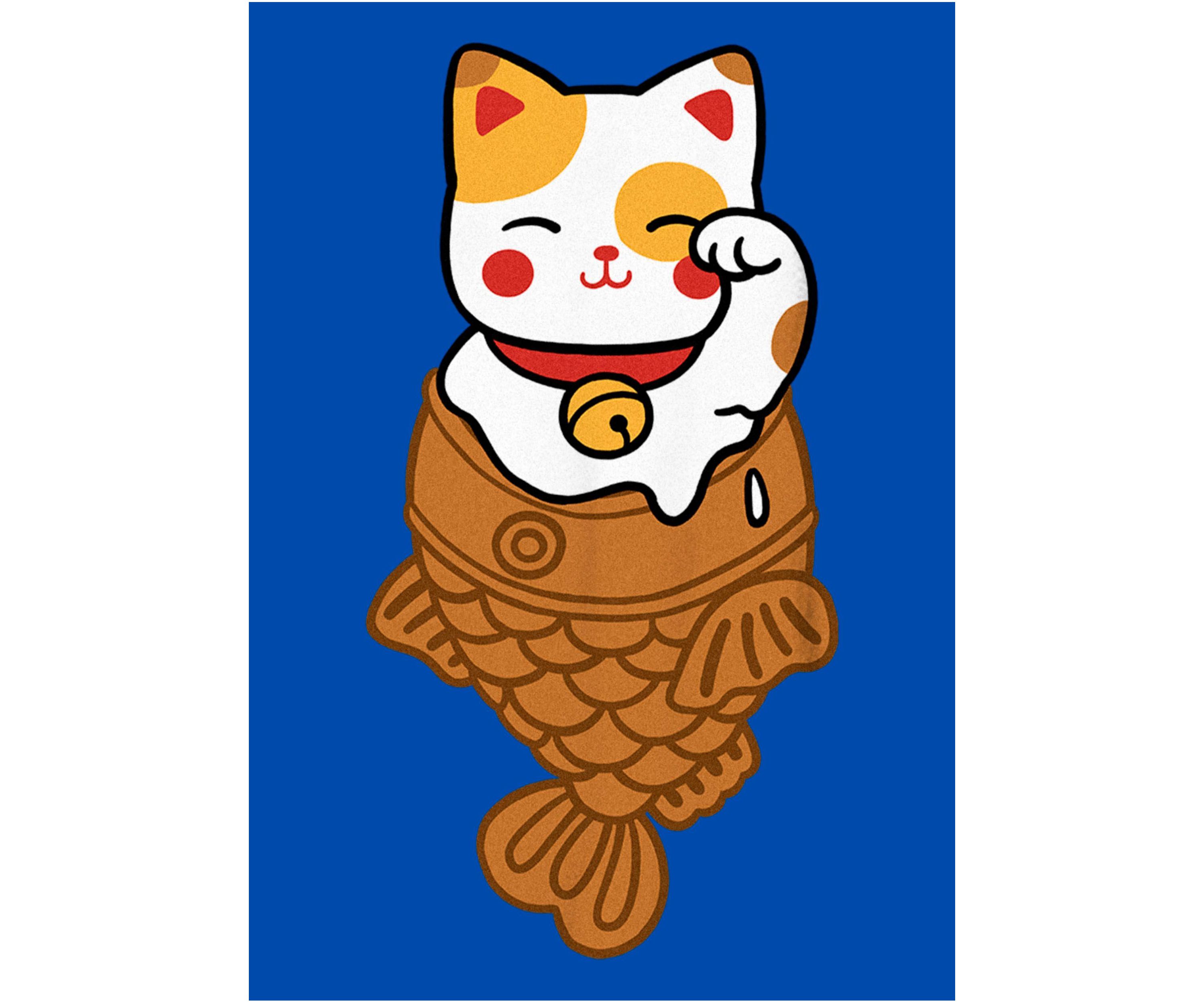 Taiyaki Icecat Graphic Top