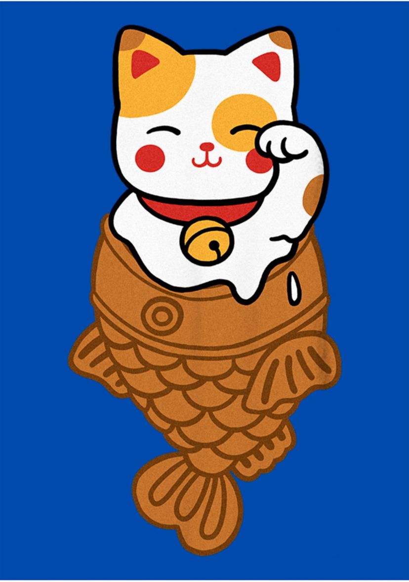 Taiyaki Icecat Graphic Top