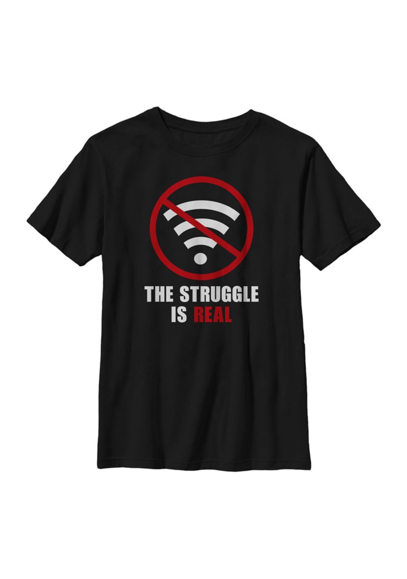 Boys 4-7 Wifi Struggles T-Shirt
