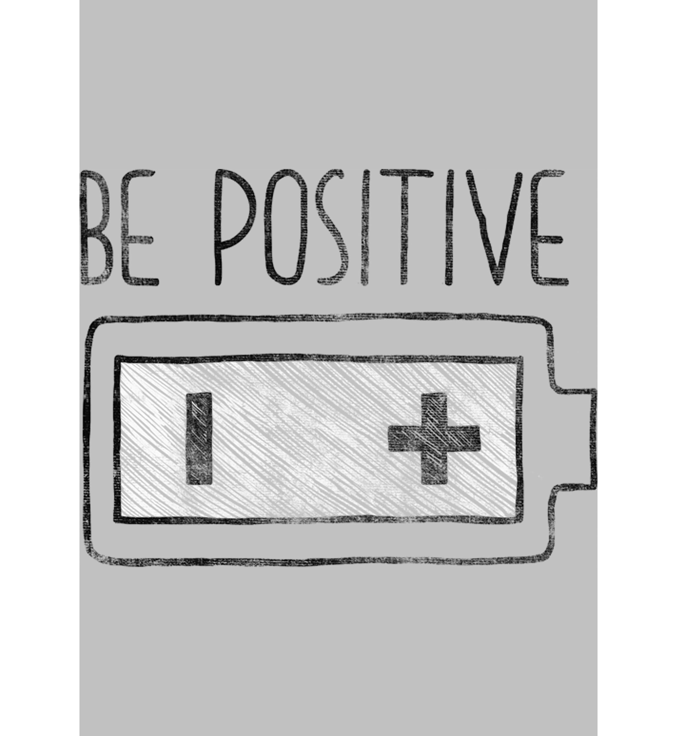 Boys 4-7 Be Positive White T-Shirt