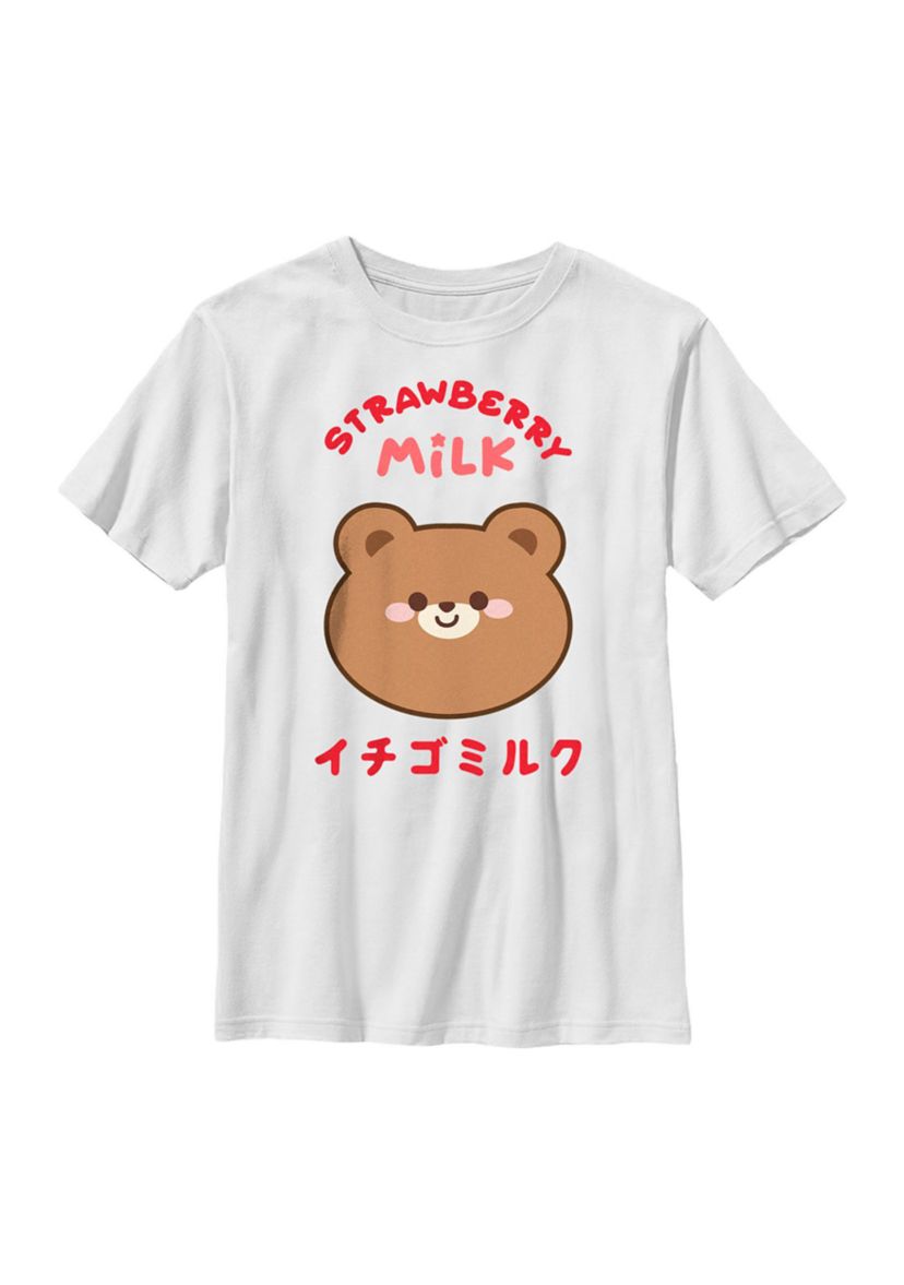 Straw Milk Graphic Top