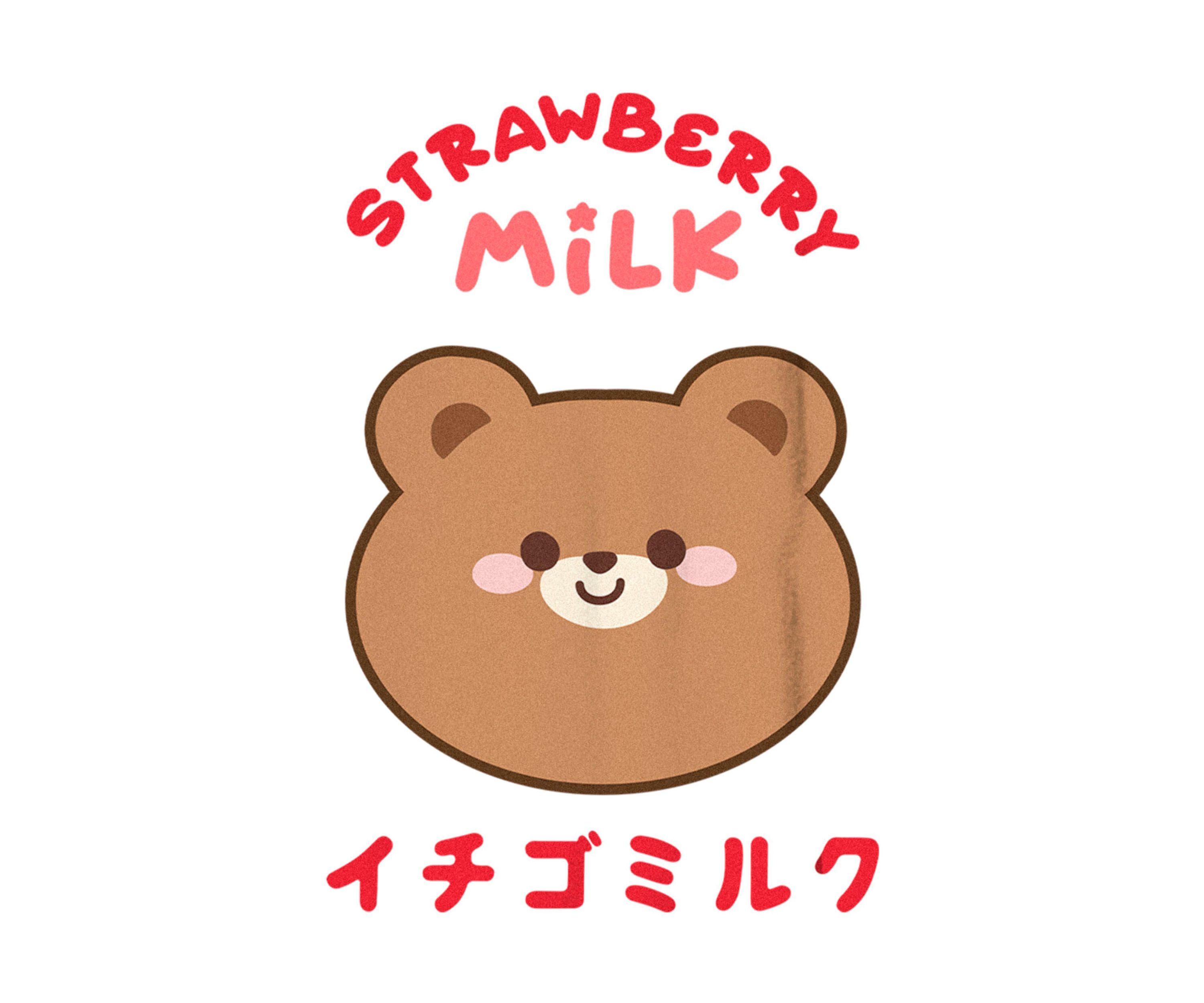 Straw Milk Graphic Top