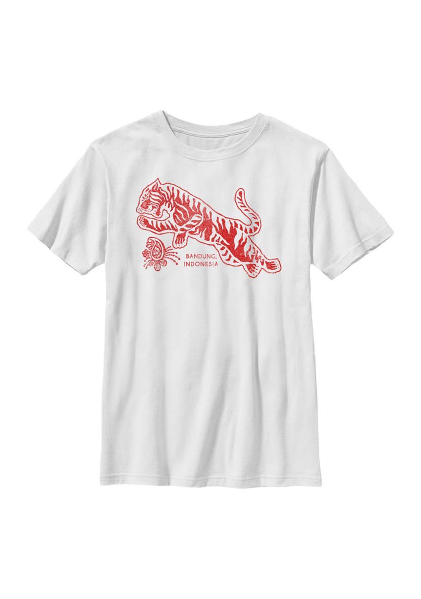 Tiger Jump Graphic Top