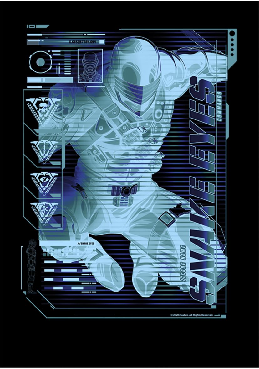 Boys 4-7  Snake Eyes Scheme Graphic T-Shirt