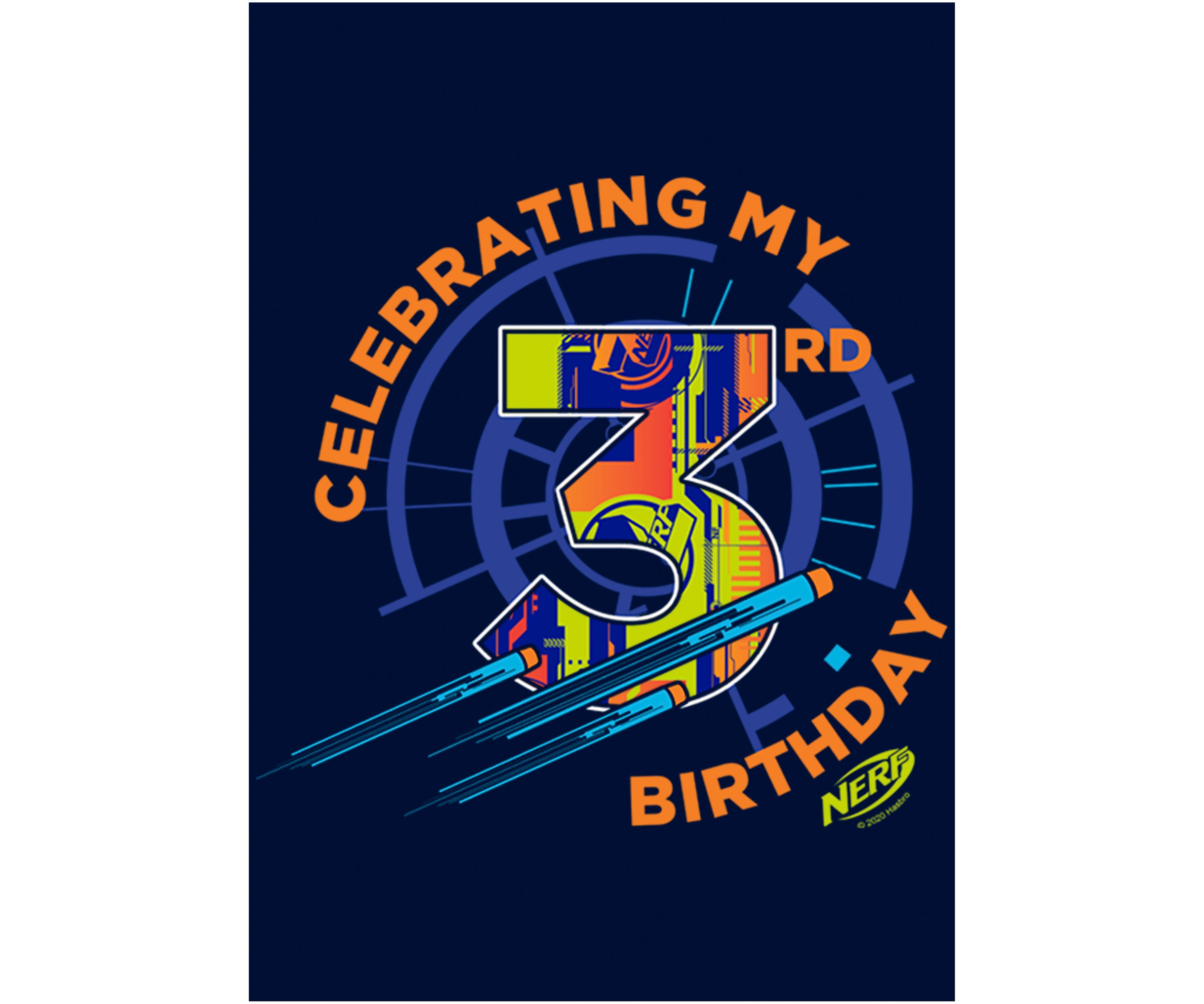Boys 4-7  CELEBRATING MY 3RD BIRTHDAY Graphic T-Shirt
