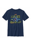 Boys 4-7  NEVER GIVE UP Graphic T-Shirt