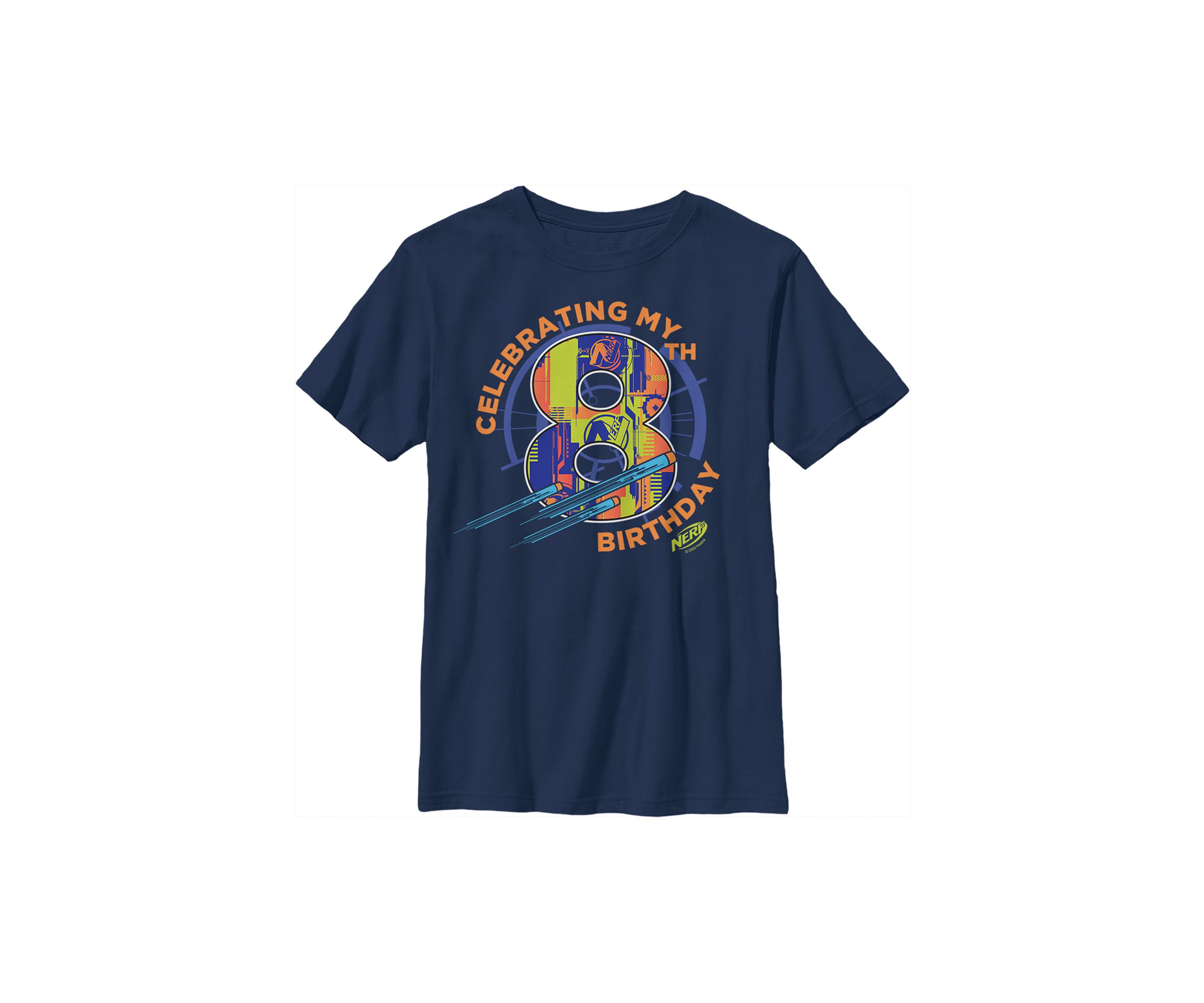 Boys 4-7  Eighth  Birthday Graphic T-Shirt