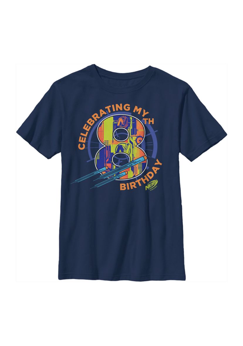 Boys 4-7  Eighth  Birthday Graphic T-Shirt