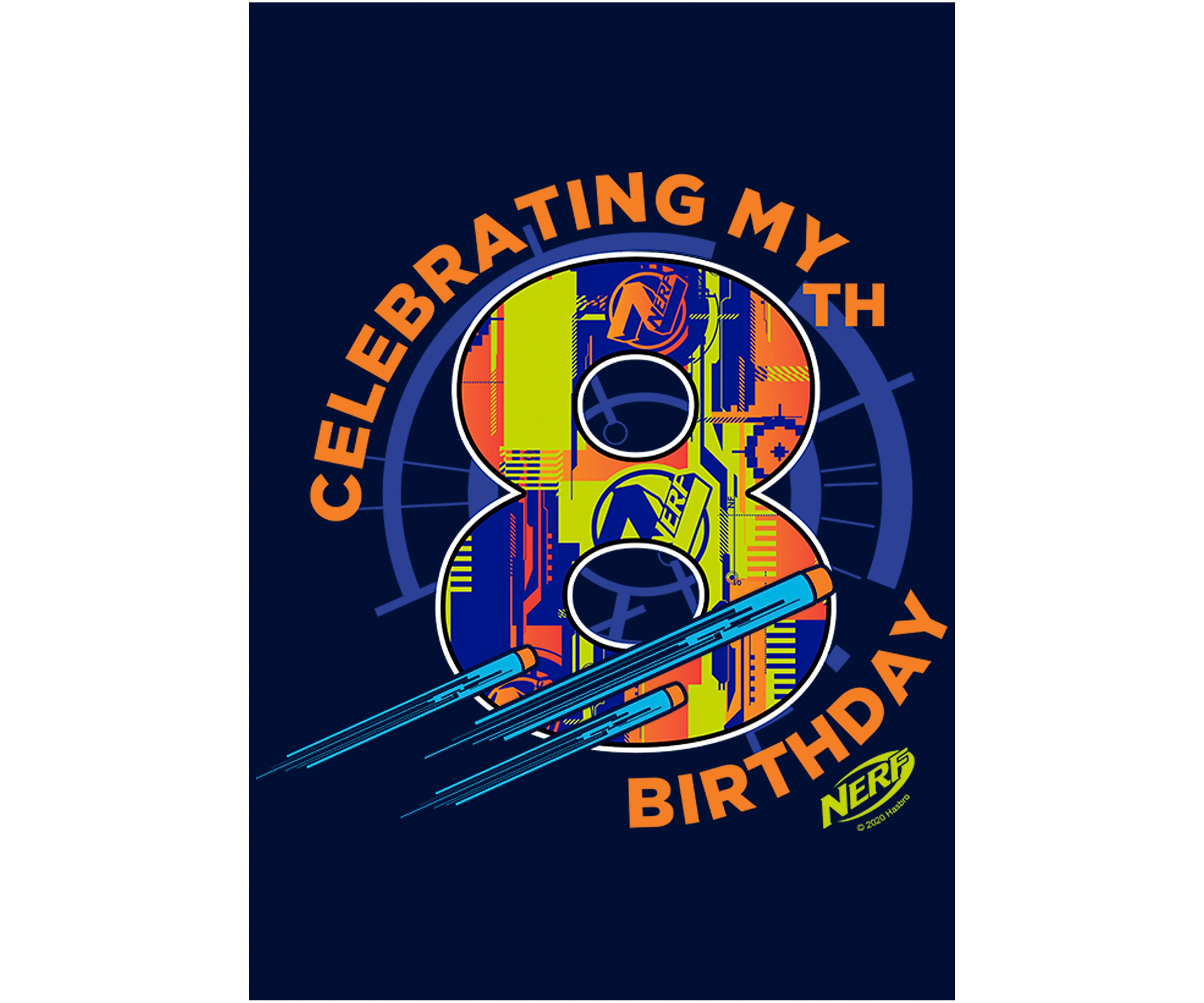 Boys 4-7  Eighth  Birthday Graphic T-Shirt