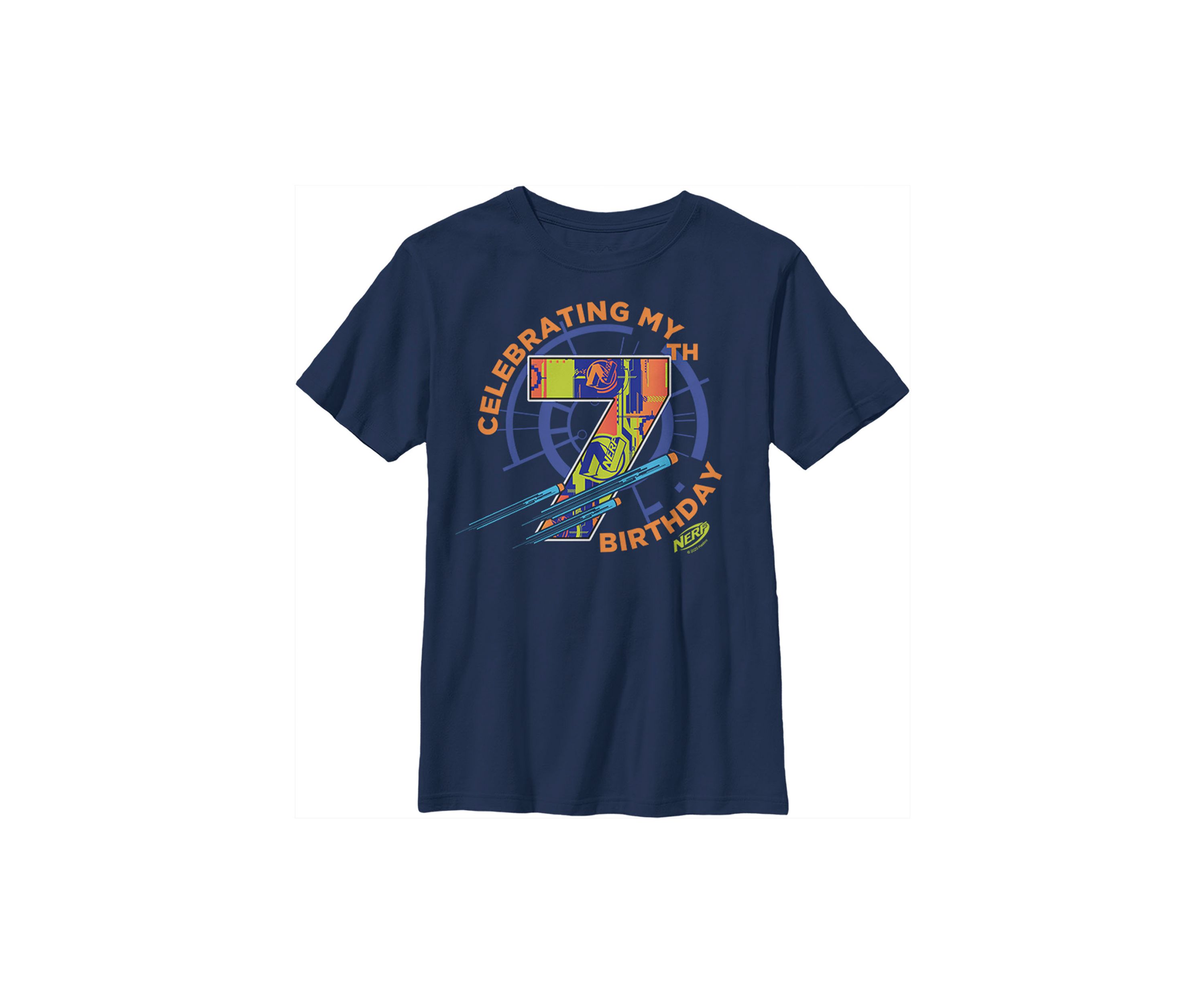 Boys 4-7  Seventh  Birthday Graphic T-Shirt