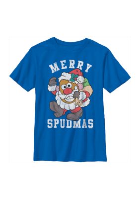 Disney Pixar Boys 4-7 Santa Potato Top, Small