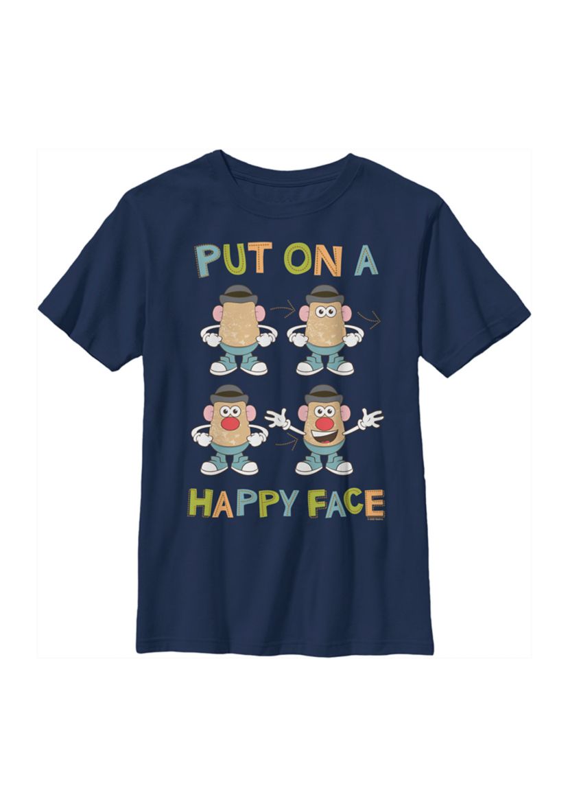 Boys 8-20  Happy Face How To Graphic T-Shirt