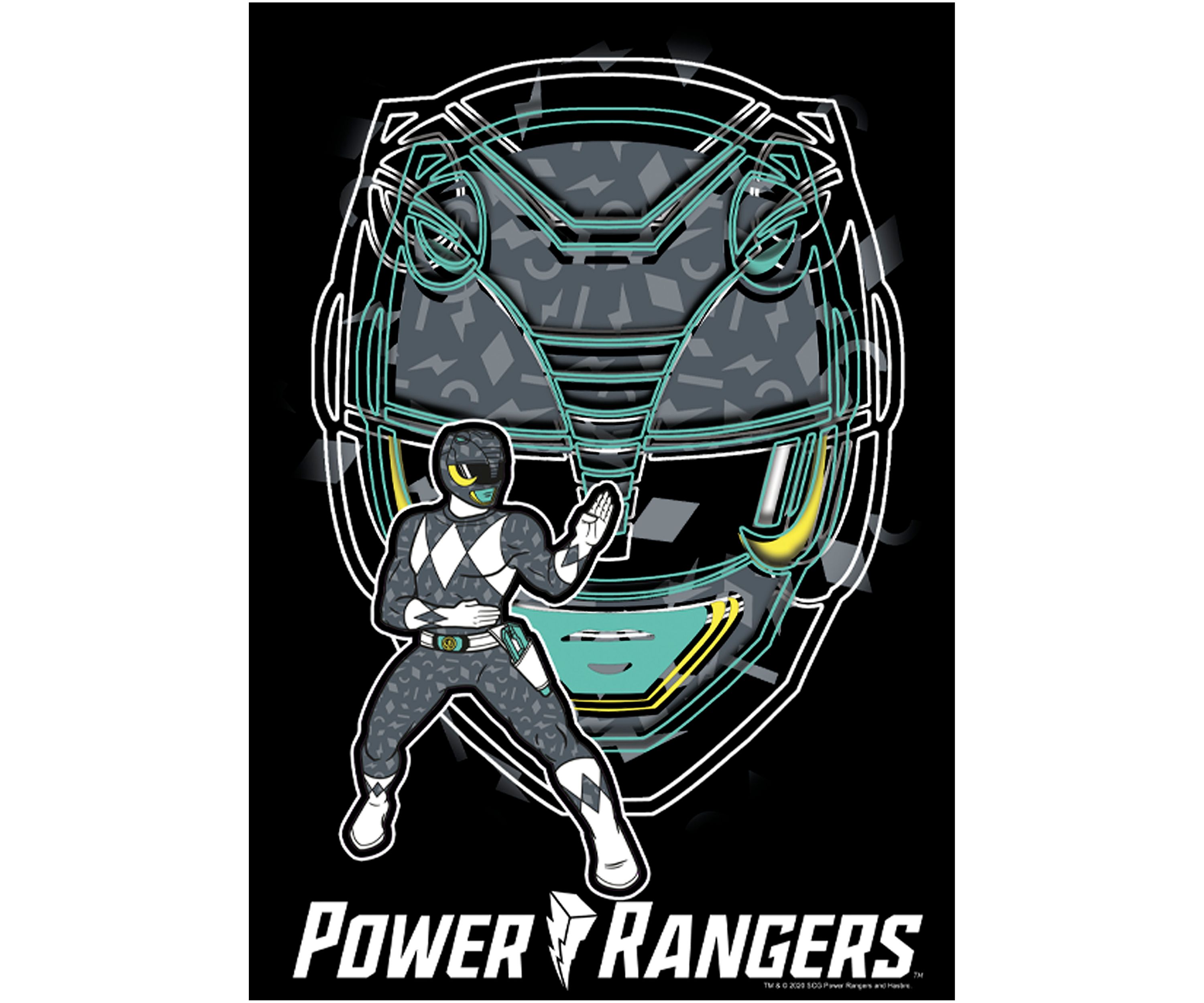 Boys 4-7  Black Ranger Hero Graphic T-Shirt