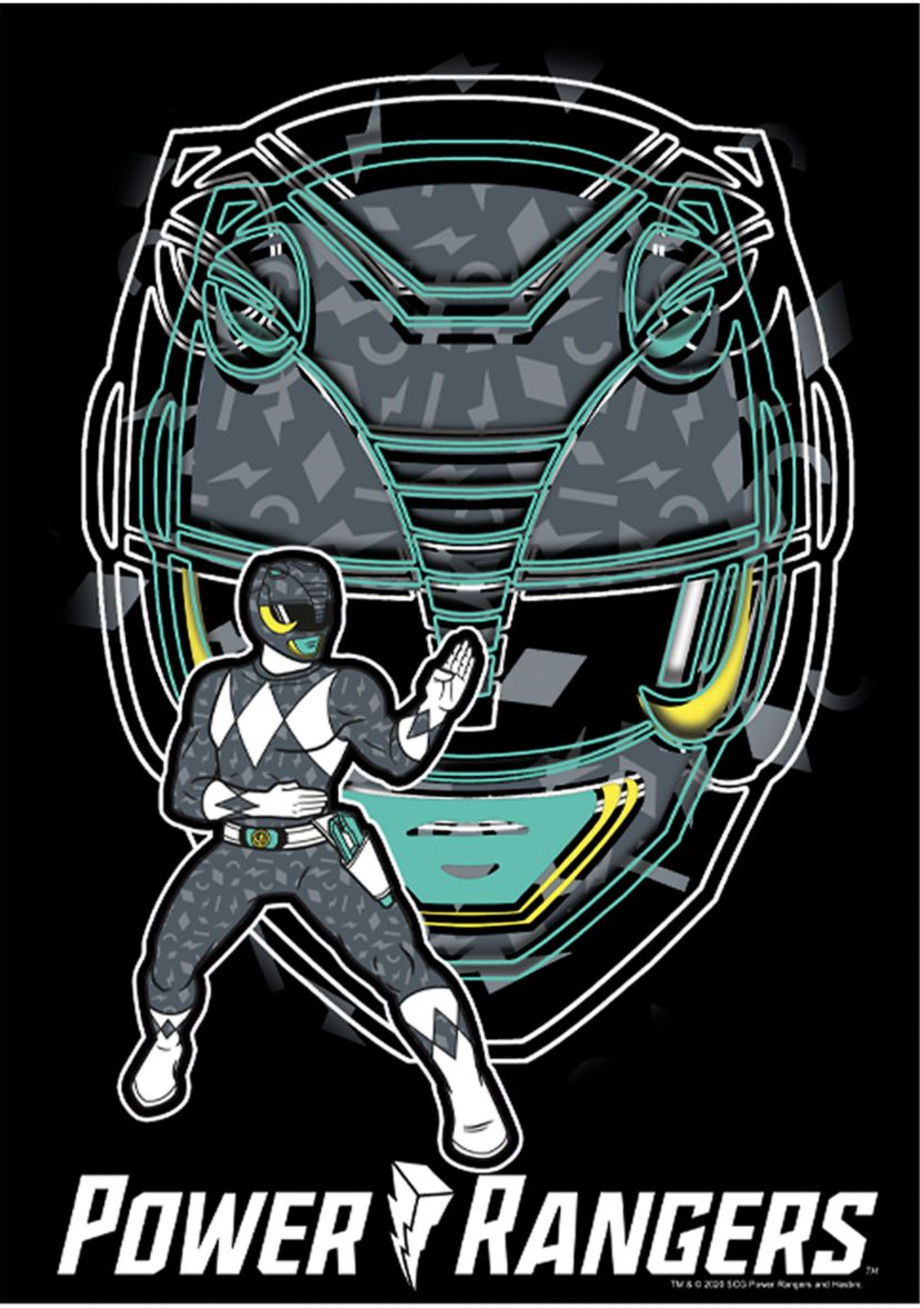 Boys 4-7  Black Ranger Hero Graphic T-Shirt