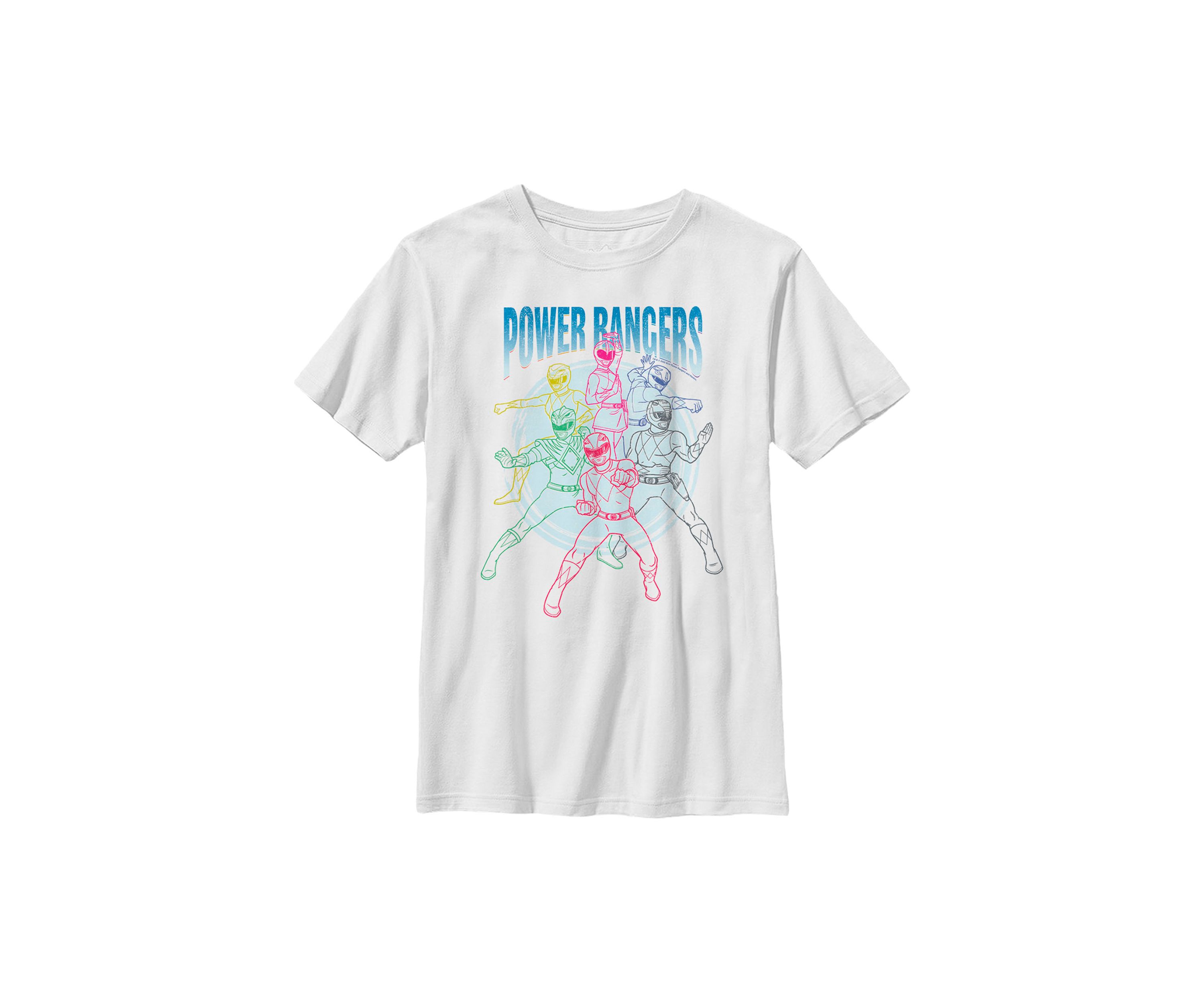 Boys 4-7  Power Ranger Line Art Graphic T-Shirt
