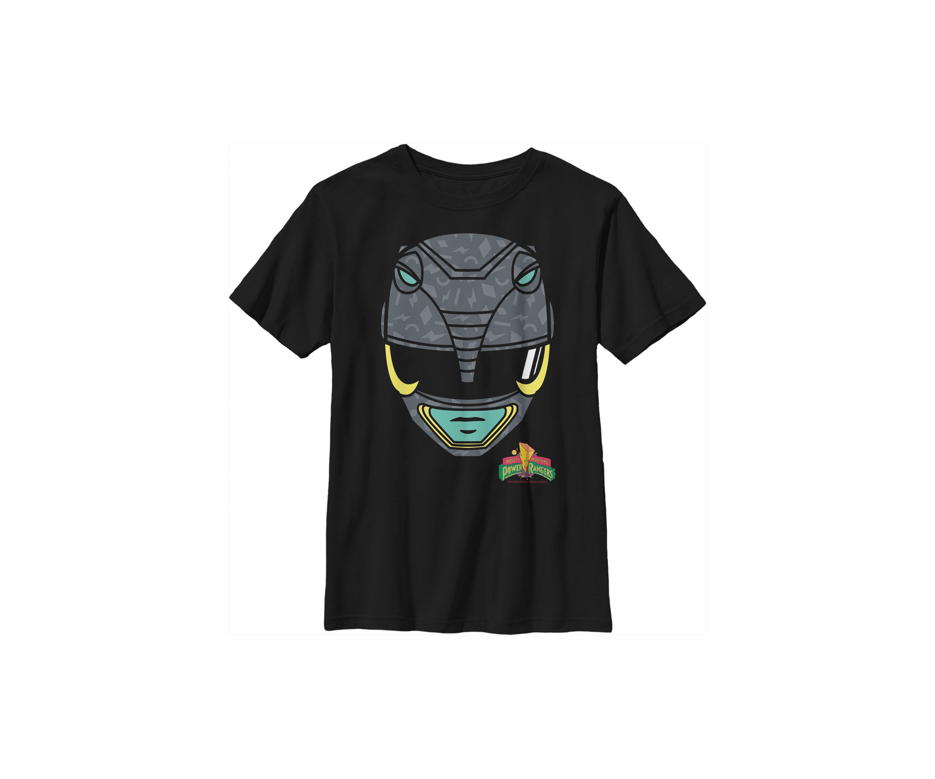 Boys 4-7  Big Face Black Graphic T-Shirt