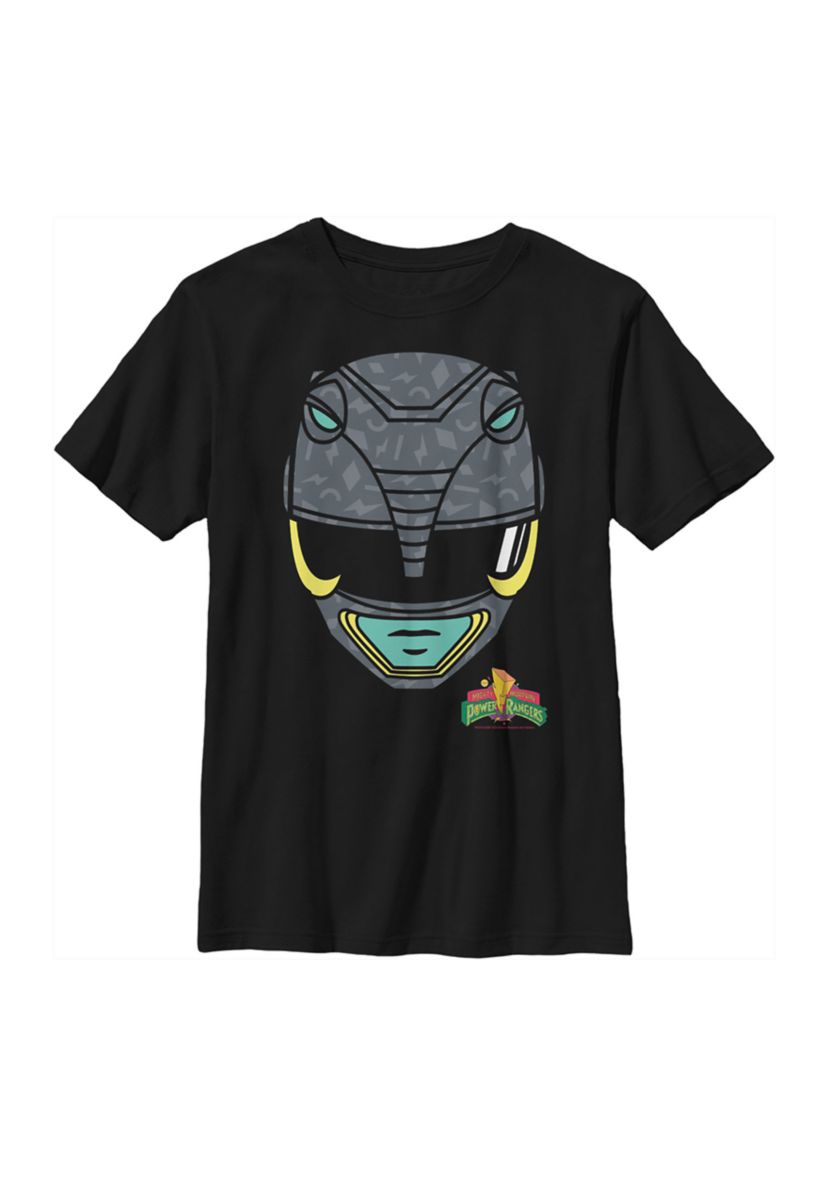 Boys 4-7  Big Face Black Graphic T-Shirt