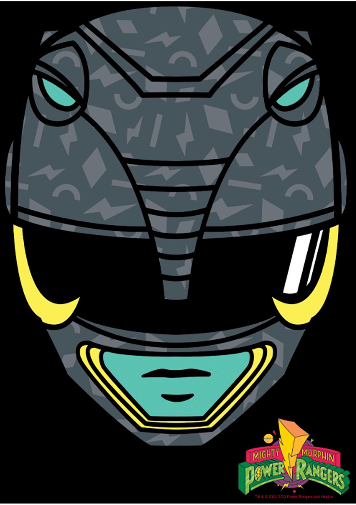 Boys 4-7  Big Face Black Graphic T-Shirt