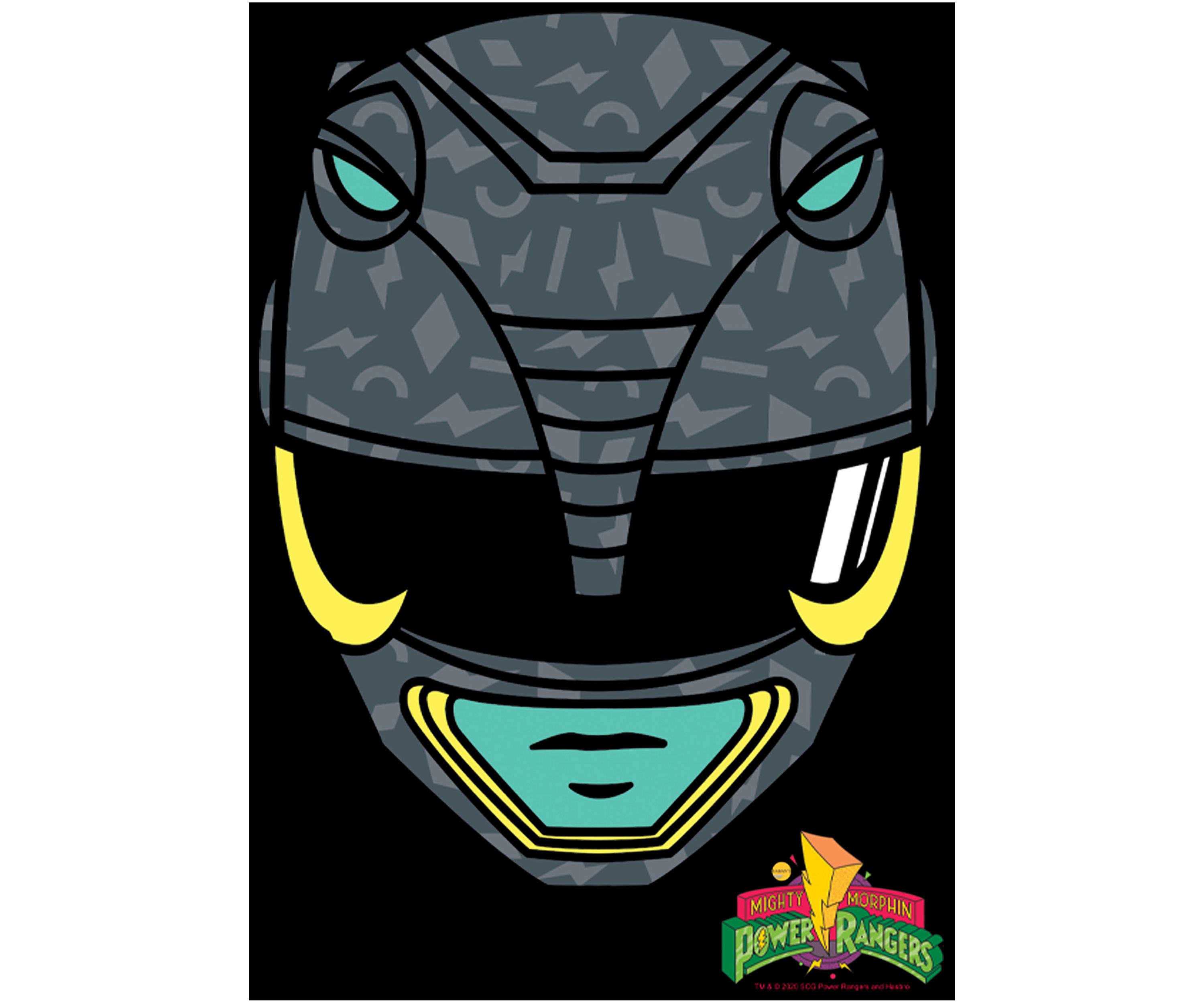 Boys 4-7  Big Face Black Graphic T-Shirt