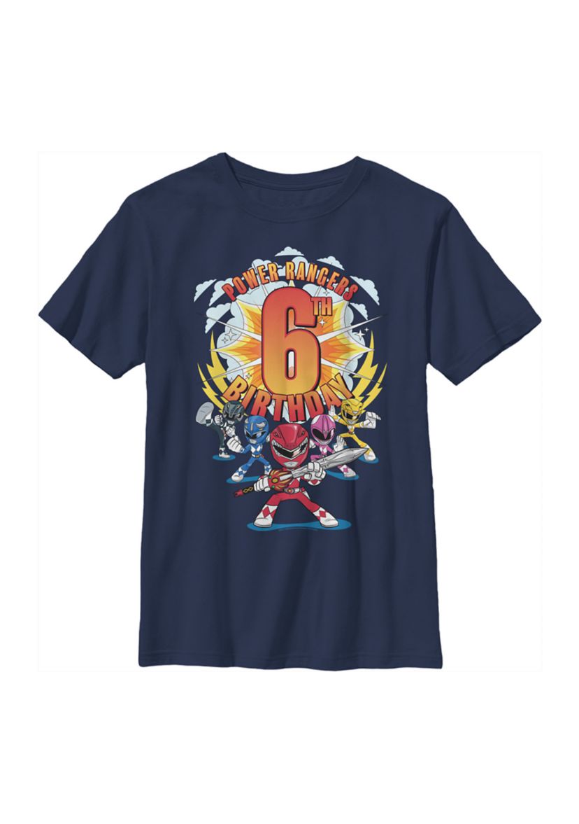Boys 4-7   6th Birthday Graphic T-Shirt