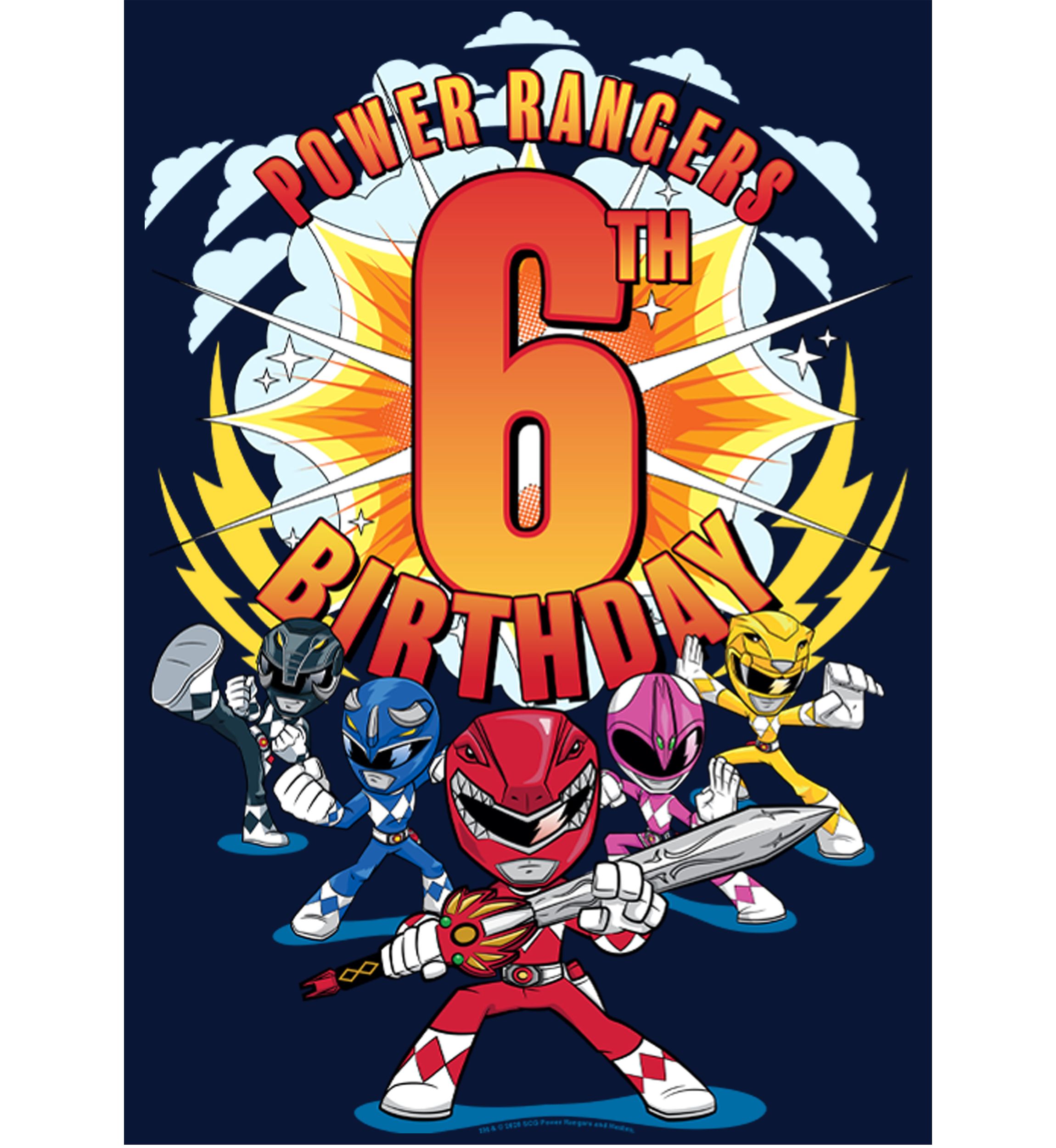 Boys 4-7   6th Birthday Graphic T-Shirt