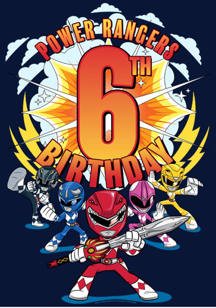 Boys 4-7   6th Birthday Graphic T-Shirt