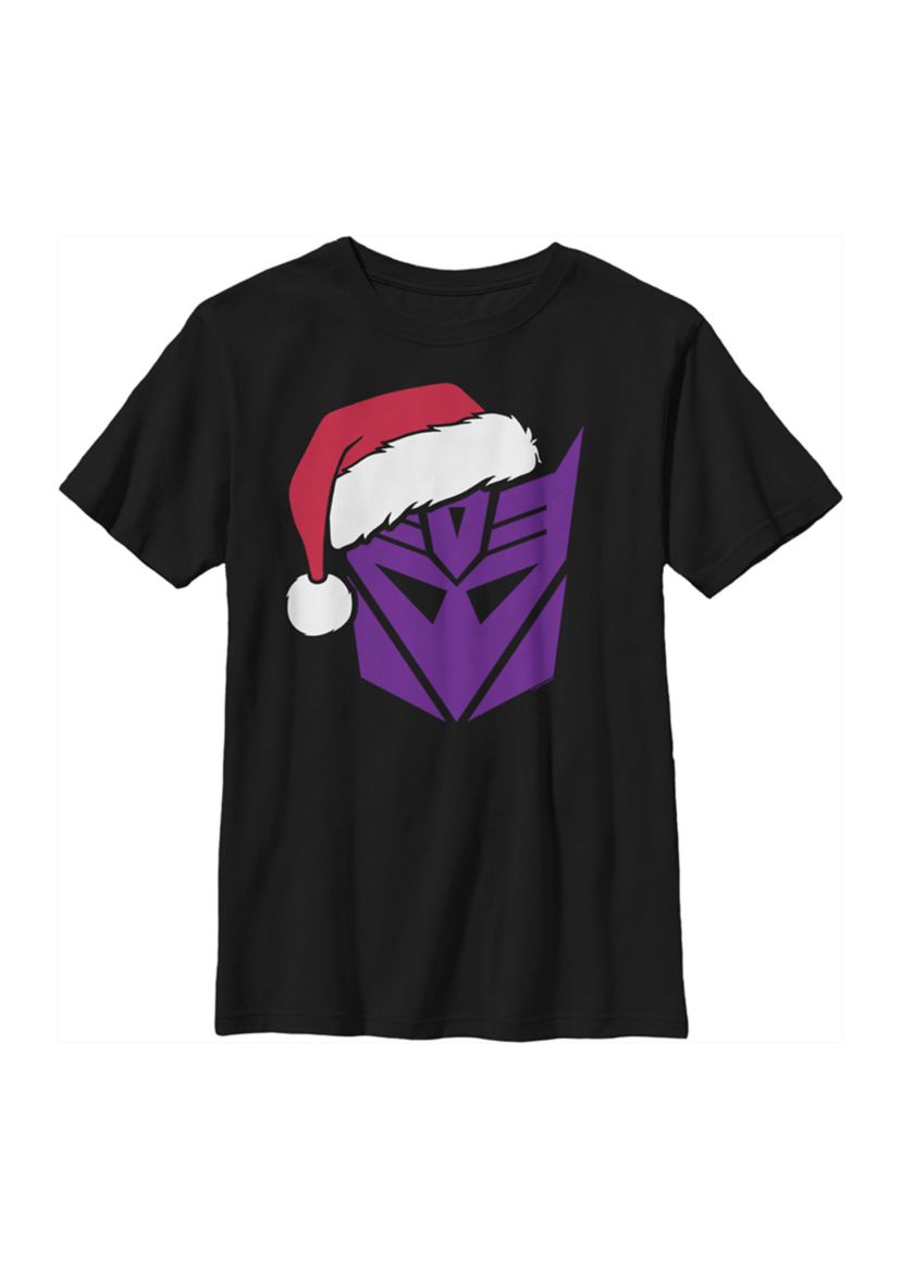 Boys 4-7 Decepticons Santa Top