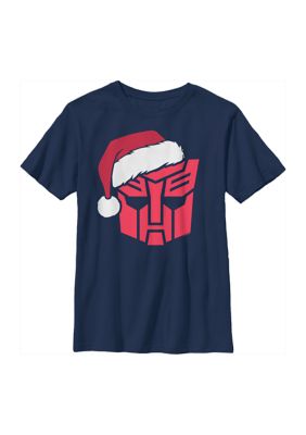 Transformers Boys 47 Autobots Santa Graphic Top