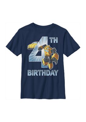 Transformers Boys 47 BB Birthday 4 Graphic TShirt
