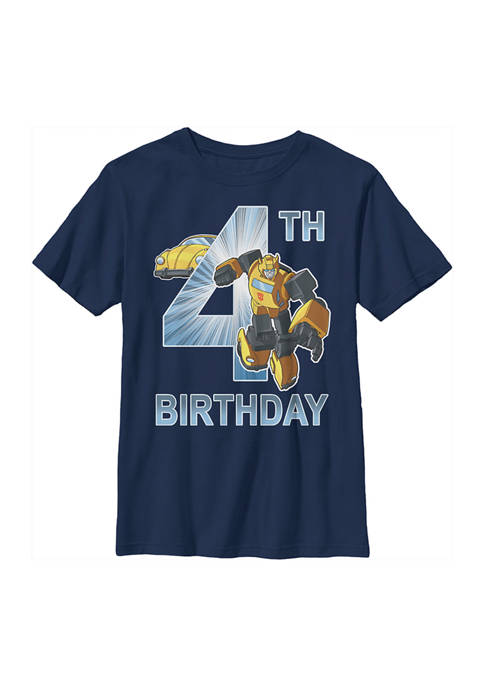 Transformers™ Boys 4-7 BB Birthday 4 Graphic T-Shirt