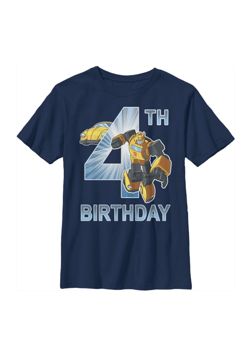 Boys 4-7  BB Birthday 4 Graphic T-Shirt