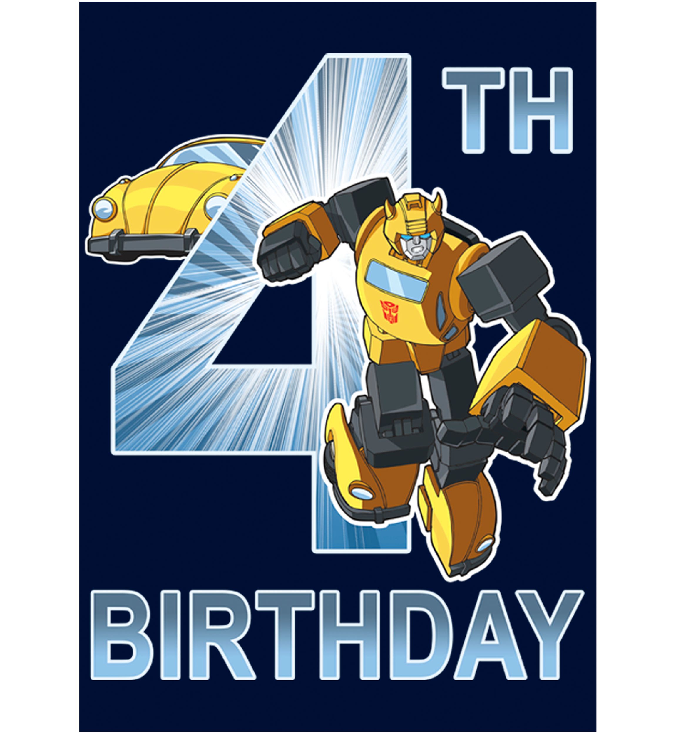 Boys 4-7  BB Birthday 4 Graphic T-Shirt