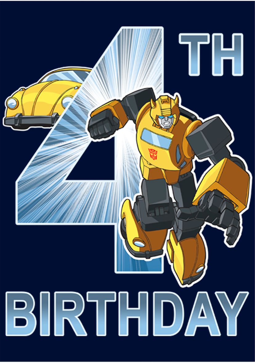 Boys 4-7  BB Birthday 4 Graphic T-Shirt