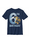 Boys 4-7  BB Birthday 6 Graphic T-Shirt