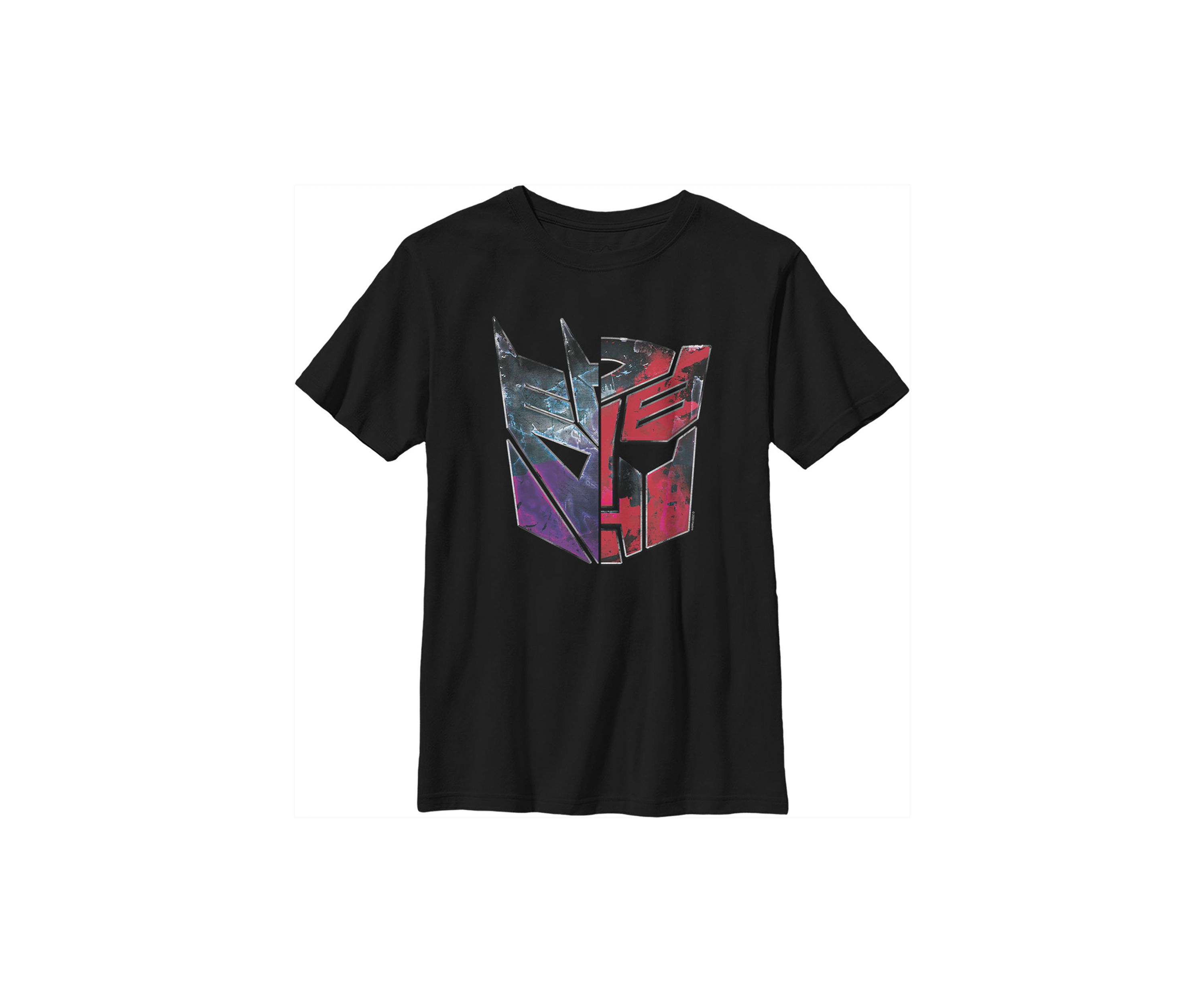Boys 4-7  AUTOBOT DECEPTICON SPLIT LOGO Graphic T-Shirt