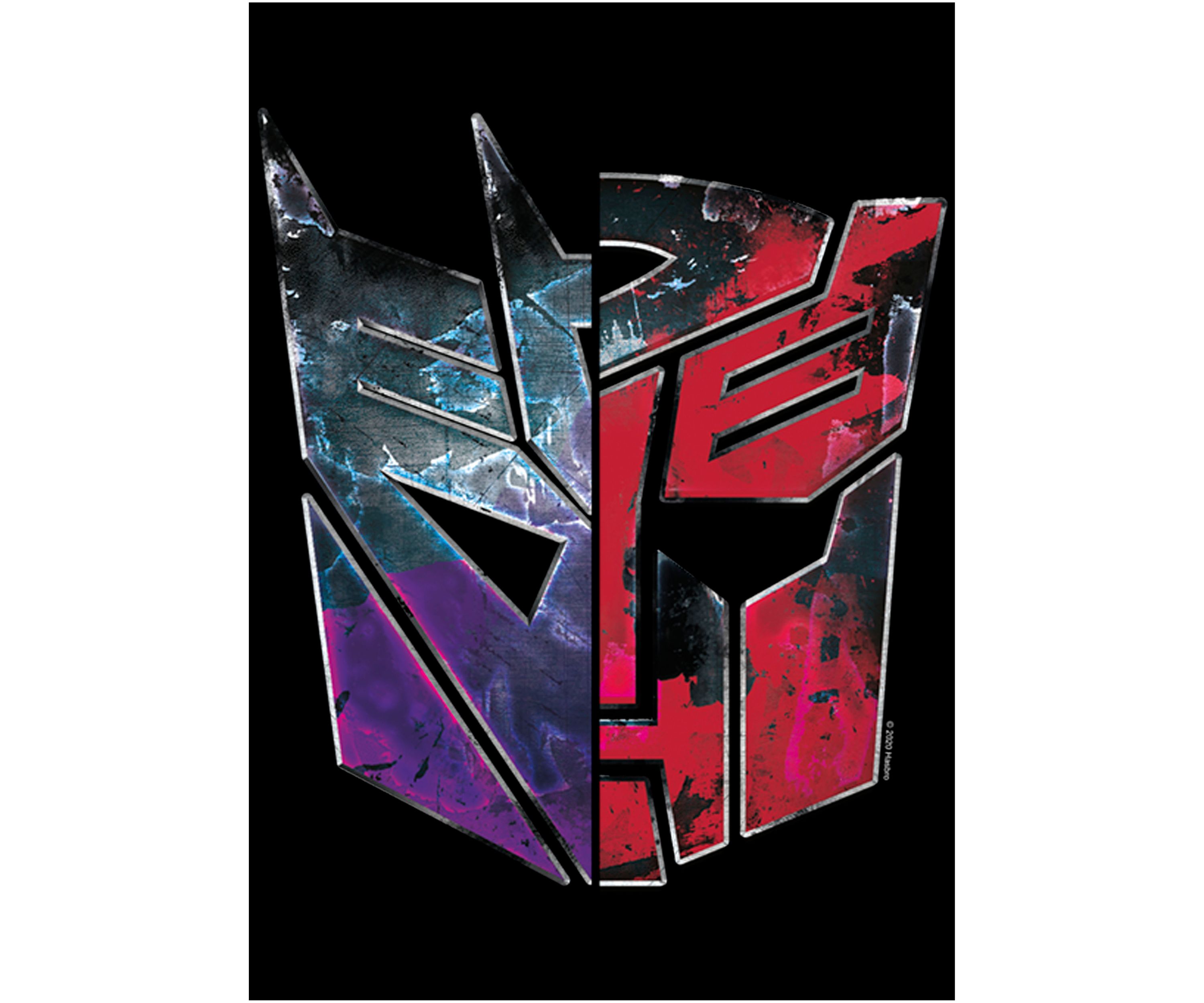 Boys 4-7  AUTOBOT DECEPTICON SPLIT LOGO Graphic T-Shirt
