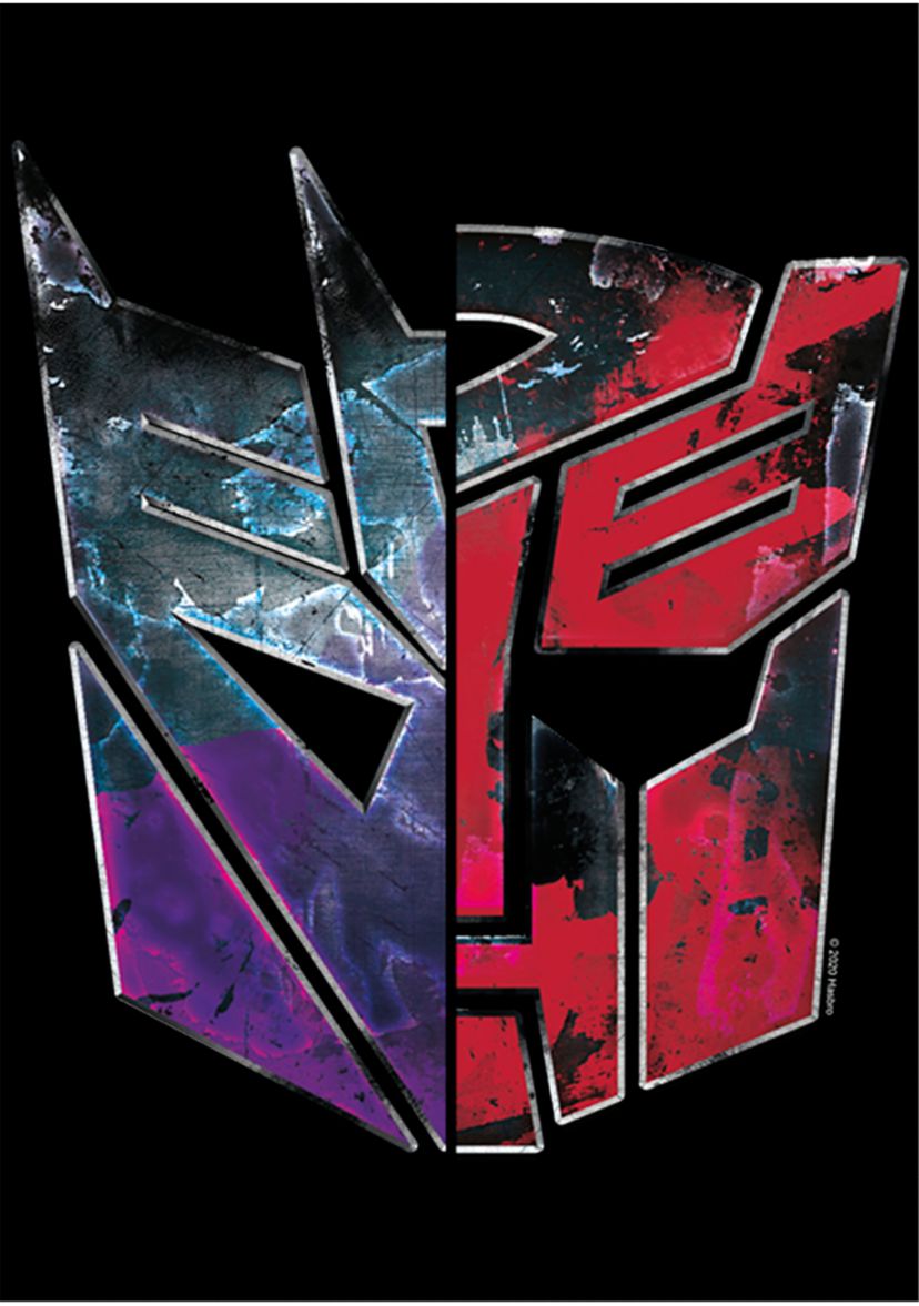 Boys 4-7  AUTOBOT DECEPTICON SPLIT LOGO Graphic T-Shirt