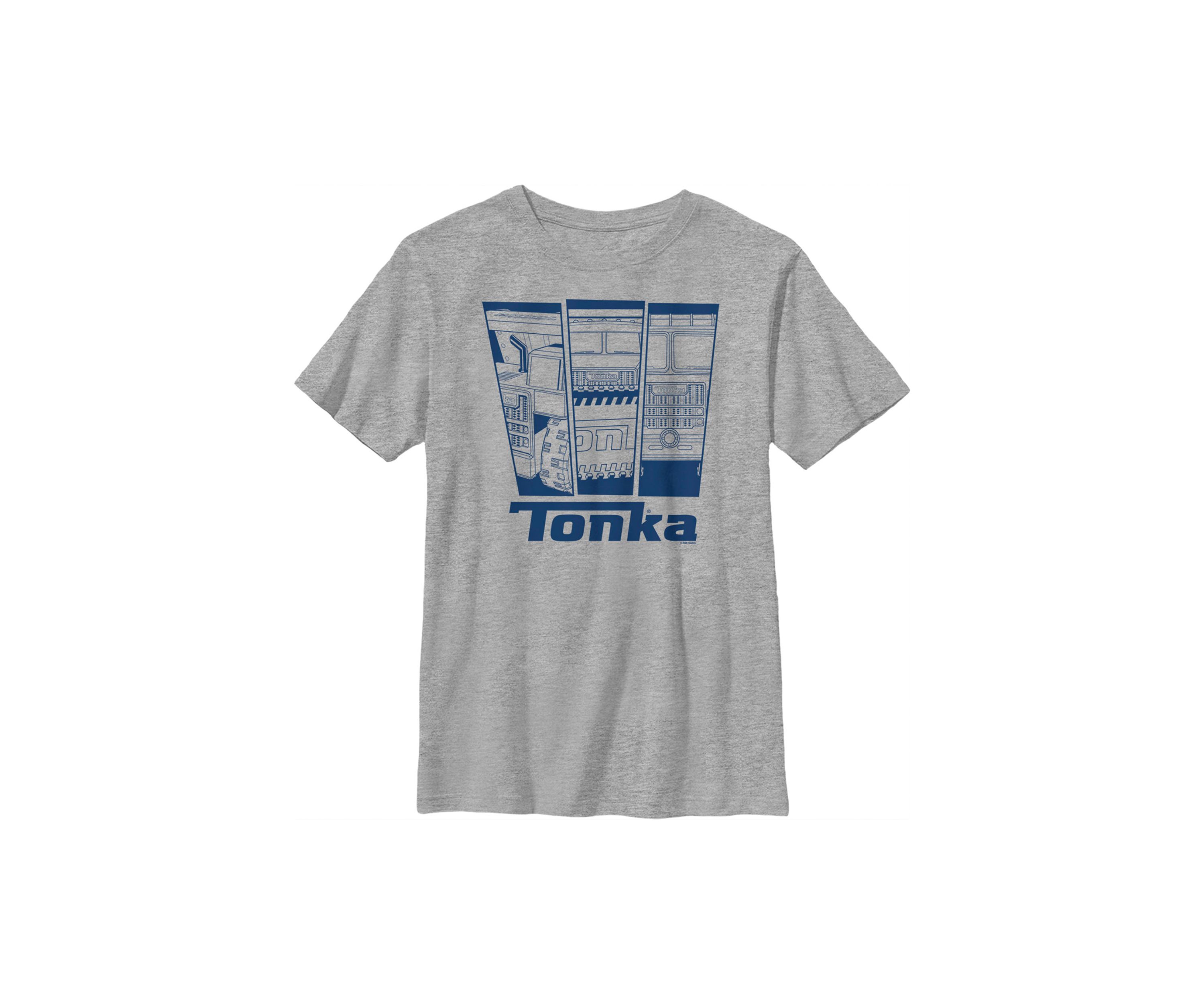 Boys 4-7  Navy Boxes Graphic T-Shirt