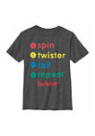 Boys 8-20 Spin Text Stack Graphic T-Shirt