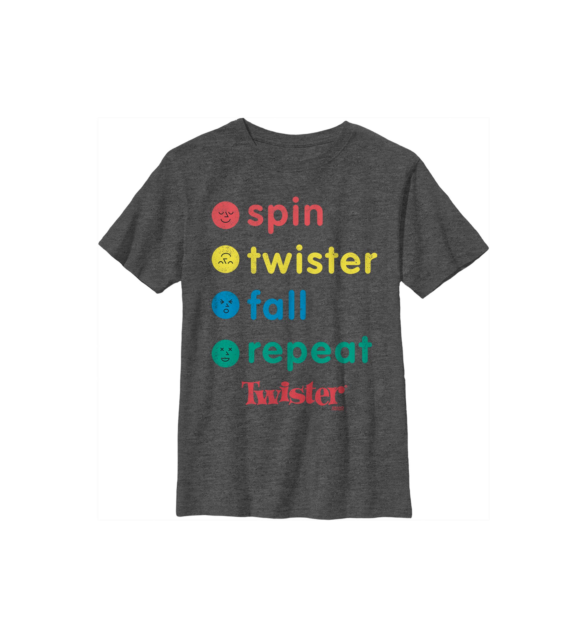 Boys 8-20 Spin Text Stack Graphic T-Shirt