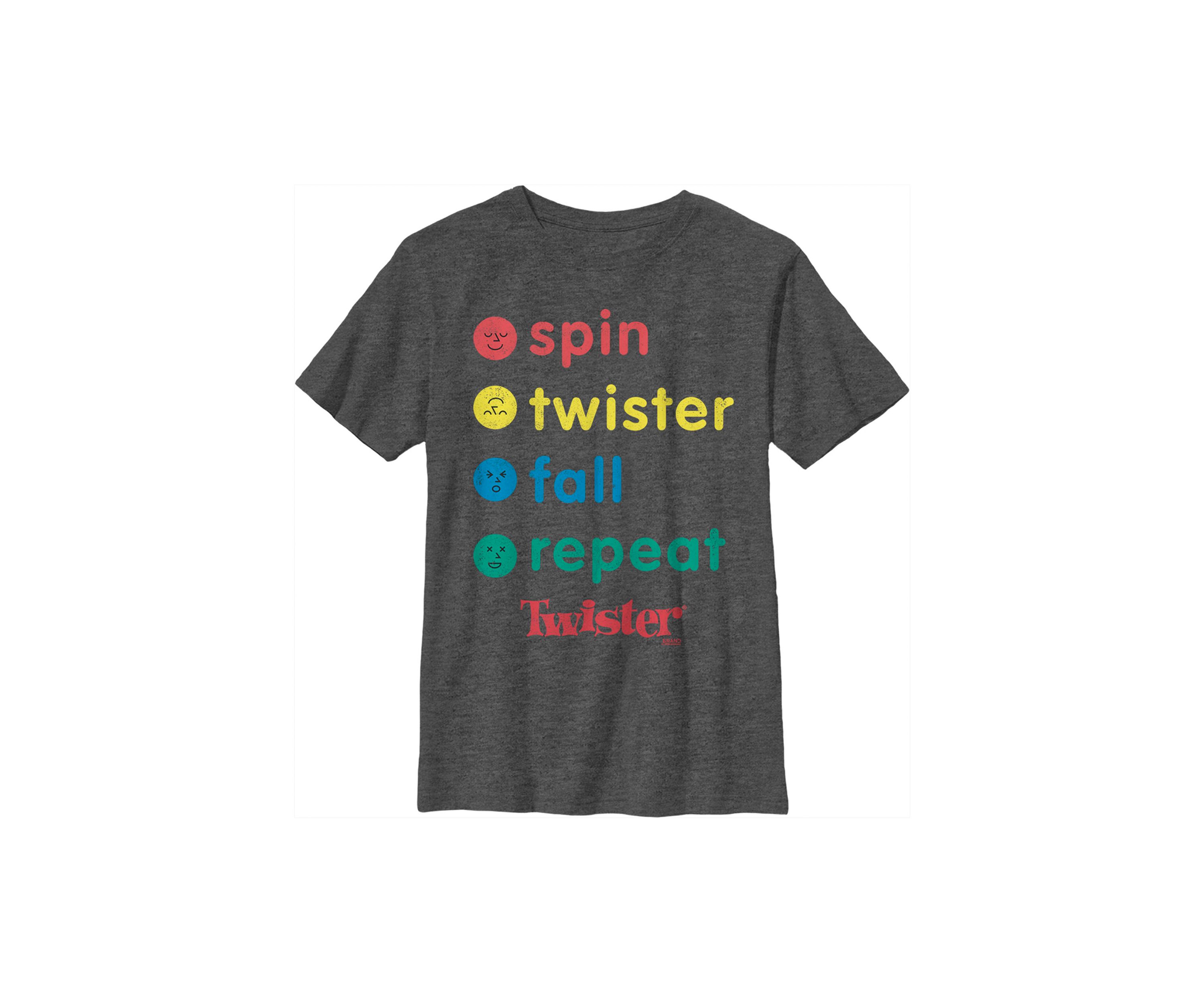 Boys 8-20 Spin Text Stack Graphic T-Shirt