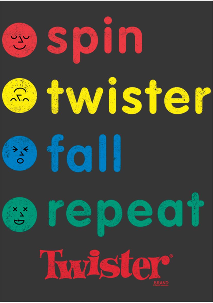 Boys 8-20 Spin Text Stack Graphic T-Shirt